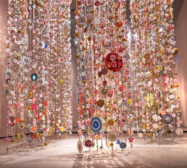 Installation view: Beatriz Milhazes, Gamboa I, 2013 (detail), copyright Pedrini Photography, Zurich