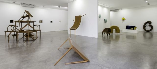 Installation view 2016 with works by Edgard de Souza. Photo: Maurício Froldi