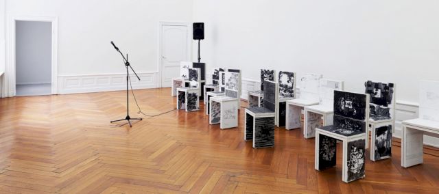 Installation view “Art & Language, Nobody Spoke”, KUNSTSAELE 2017, Berlin. Photo: Sebastian Eggler