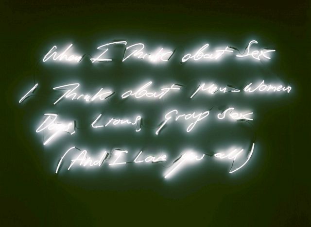 Tracey Emin, ’When I Think About Sex I Think About Men Women Dogs Lions Group Sex (And I love You All), 2005