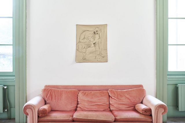 BENNI BOSETTO, Untitled, 2019. Installation view of Ossessione at Palazzo Monti, 26.10 – 07.12, 2019