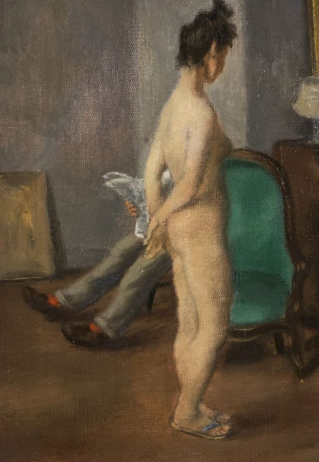 PEGGY BACON, Nude In The Living Room