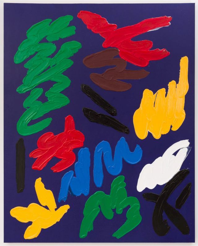 PIERRE DUNOYER, Bleu, 1983. Courtesy Jean-Paul Najar Foundation, Dubai