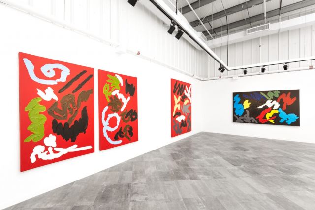 PIERRE DUNOYER, Vers le Tableau, 2017 (installation view). Courtesy Jean-Paul Najar Foundation, Dubai. Photo: Alex Wolfe