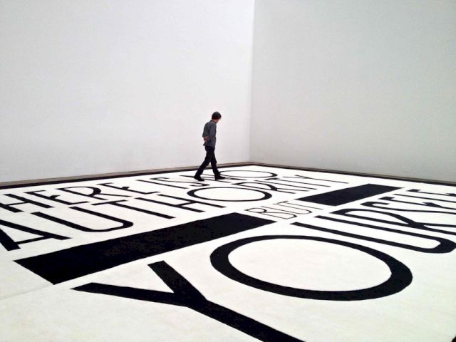 Marco Fusinato, "There Is No Authority", 2012; courtesy Lyon Housemuseum, Melbourne