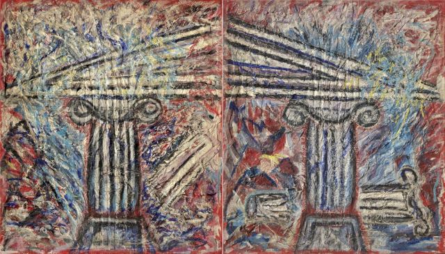 VLADIMIR NIKOLIĆ, Yellowish – mauve, 1985. Courtesy Kolekcija Trajković; Belgrade, Serbia