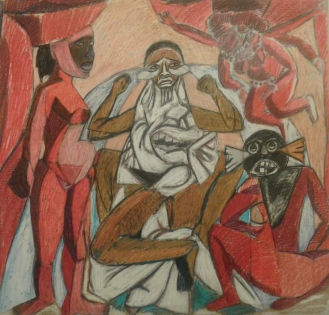 MEQUITTA AHUJA, La Damn (Preliminary Drawing ll)