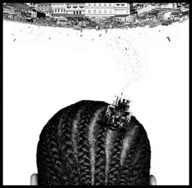 ENRIQUE MIRALLES, Tente (Untitled) - Cornrows and the building of Havana
