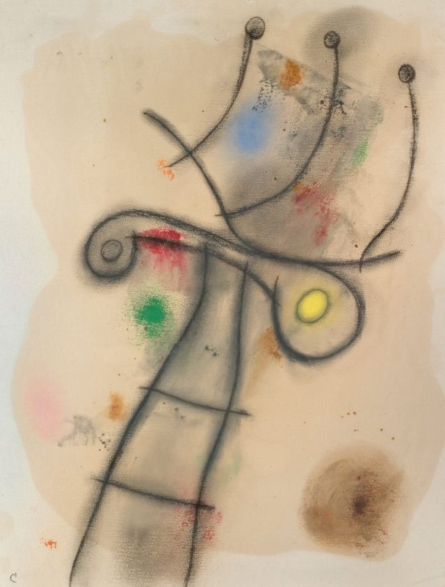 Joan Miro, Femme à la Chevelure Defaite, 1960