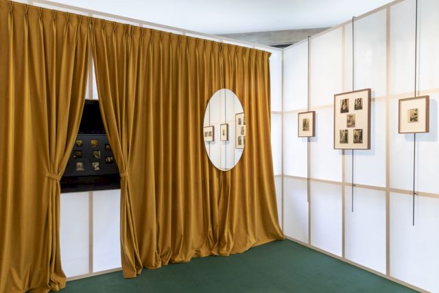 MOLLINO/INSIDES, exhibition view with photographs by Carlo Mollino, Collezione Maramotti, 2020. Photo: Roberto Marossi