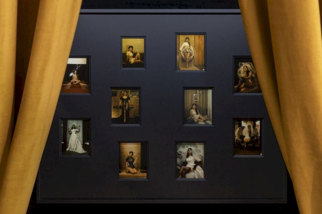 MOLLINO/INSIDES, exhibition view with photographs by Carlo Mollino, Collezione Maramotti, 2020. Photo: Roberto Marossi