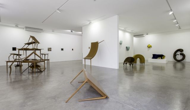 Installation view 2016 with works by Edgard de Souza. Photo: Maurício Froldi