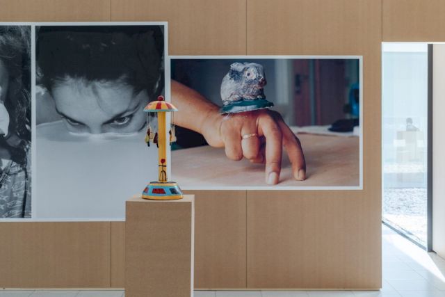 MICHEL FRANÇOIS, Posters (Selection), 1994-2005. Courtesy Museum Dhondt-Dhaenens; ANDREAS SLOMINSKI, Karussell Für Mause, 2002. Courtesy Private Collection Wyc. Photo: Rik Vannevel