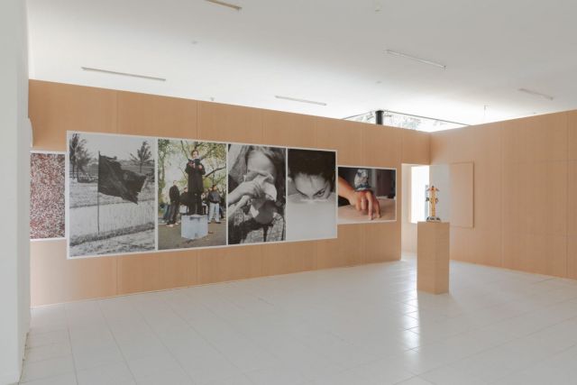 MICHEL FRANÇOIS, Posters (Selection), 1994-2005. Courtesy Museum Dhondt-Dhaenens; ANDREAS SLOMINSKI, Karussell Für Mause, 2002. Courtesy Private Collection Wyc. Photo: Rik Vannevel