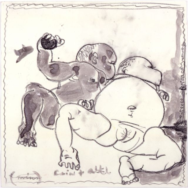 MARLENE DUMAS, Cain + Abel (Twins), 1989. Photo: Peter Cox