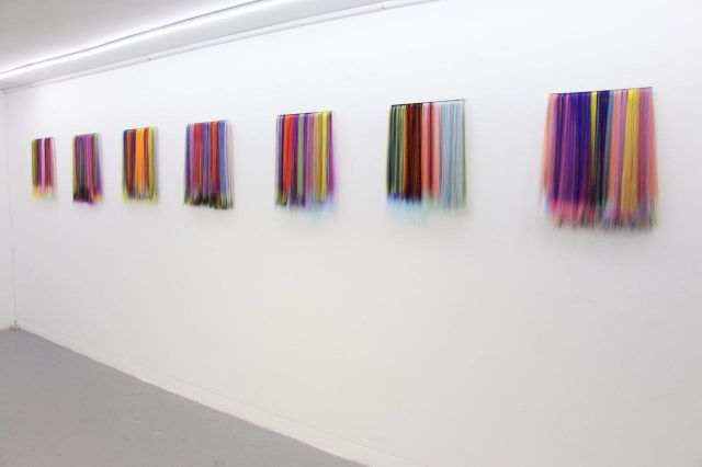 HIVA ALIZADEH, Width Forty Length Fifty Five (installation view). Aknoon Art Gallery, Esfahan