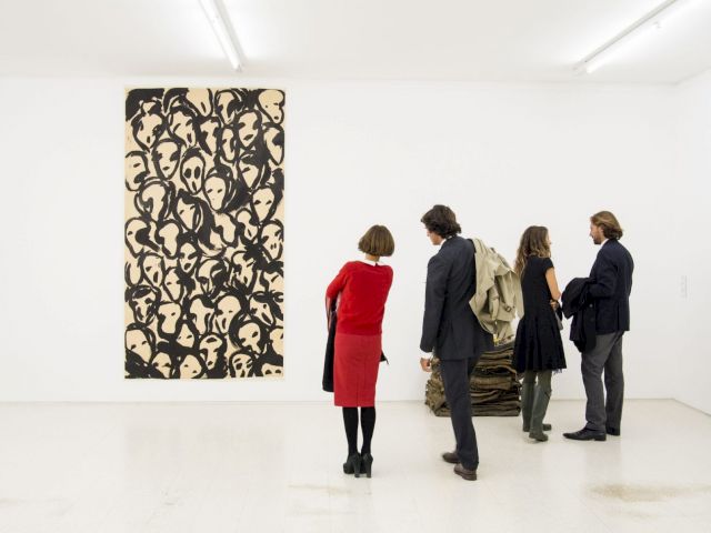 Collezione Maramotti, exhibition view with artworks by Jannis Kounellis. Photo: C. Luis Aniceto/Cesura
