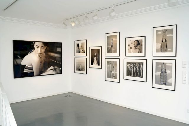 Installation view “About Us. Young Photography from China” with works by Yang Fudong and Wang Ningde. Photo: Marion Vogel © Alexander Tutsek-Stiftung