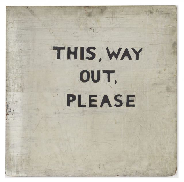 GENE BEERY, Intellectual Painting No. 2, 1965. LeWitt Collection, Chester, Connecticut, USA