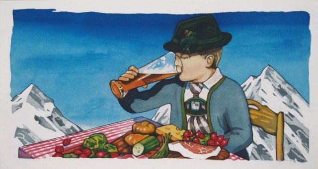 CHRISTOPHER WINTER, Bavarian Breakfast, 2008. © The artist