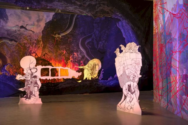 JIM SHAW, The Wig Museum, 2017 (installation view). Courtesy The Marciano Art Foundation. Photo: Robert Wedemeyer