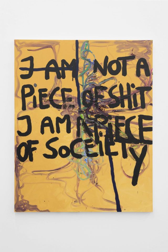 BJARNE MELGAARD, I am not a piece of shit - I am a piece of society, 2009. Photo: Björn Behrens, courtesy the Sammlung Peters-Messer