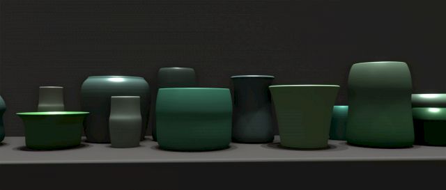 JASON SALAVON, Still Life (Morandi's Infinite Shelf), 2016. Courtesy the Carl & Marilynn Thoma Art Foundation