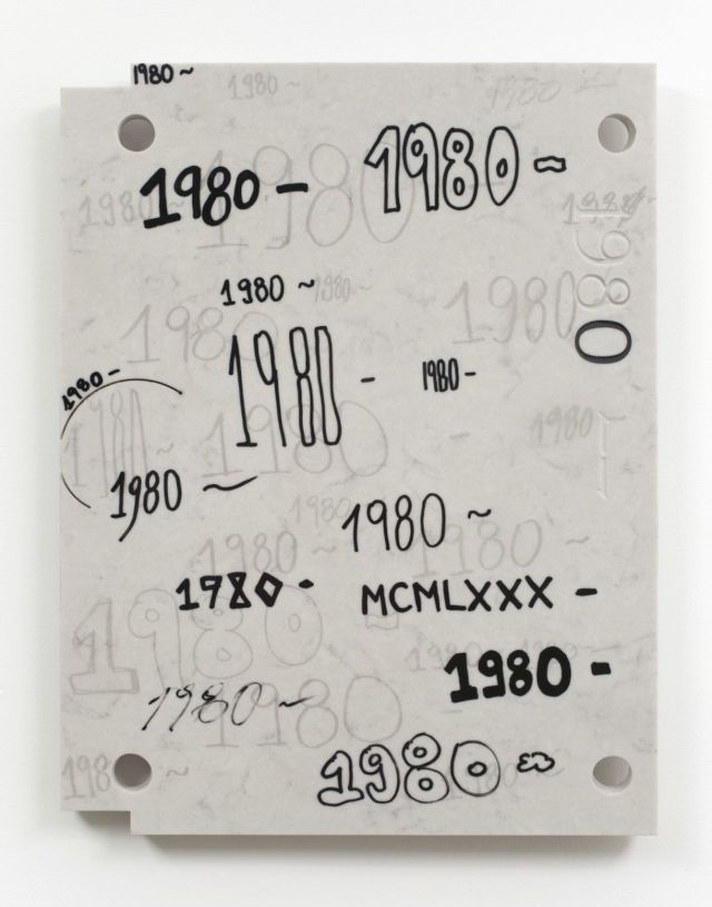 ANALIA SABAN, Study for Gravestone Writing (1980 - ) 2013. Courtesy Johanna & Friedrich Gräfling, sammlung FIEDE