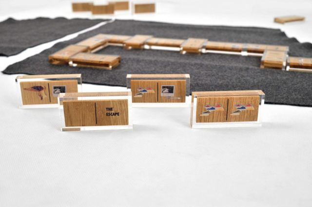 BENOIT MAIRE, The Escape (jeu de dominos) #8. Courtesy Galerie Thomas Bernard - Cortex Athletico, Paris