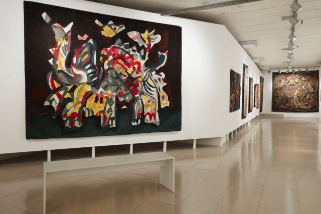 Works by RASHID CHOUDHURY (installation view). Courtesy the Bangladesh National Museum; Bangladesh Shilpakala Academy; Anwar Hossain Manju Collection; Dhaka and Farooq Sobhan Collection