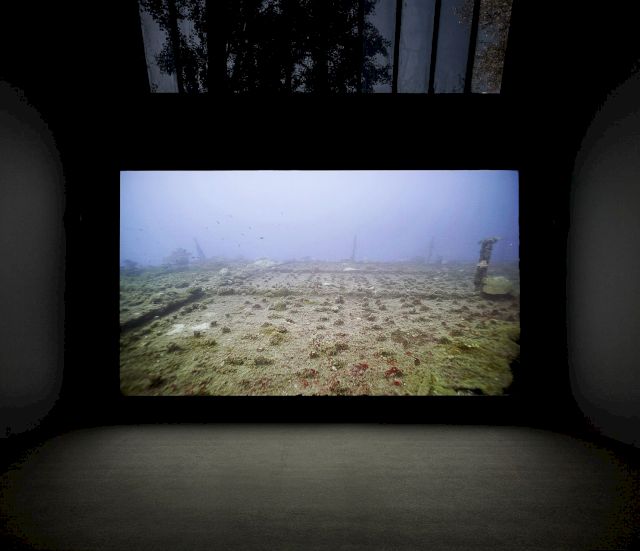 JULIAN CHARRIÈRE, Iroojrilik, 2016 (Installation View of "Tidalectics" at Thyssen-Bornemisza Art Contemporary, 2017). Photo: Jens Ziehe