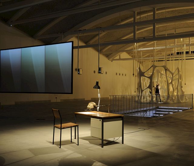 JANET CARDIFF & GEORGE BURES MILLER, Telephone / Time, 2004 (Installation view LABoral Centro de Arte y Creación Industrial, Gijón, Spain, 2010). Commissioned by Thyssen-Bornemisza Art Contemporary. Photo: Reto Guntli