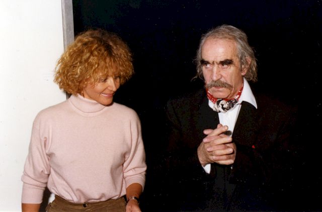Diane and Jean Tinguely, 1990. Photo from Diane Venet's archives
