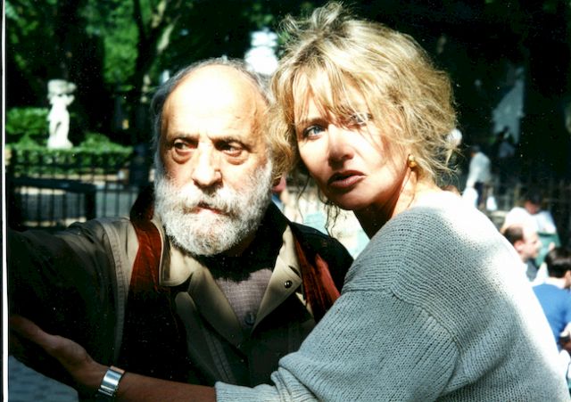 Diane and César in Venice in 1995, the year that César represented France at the Venice Biennale. Photo from Diane Venet's archives