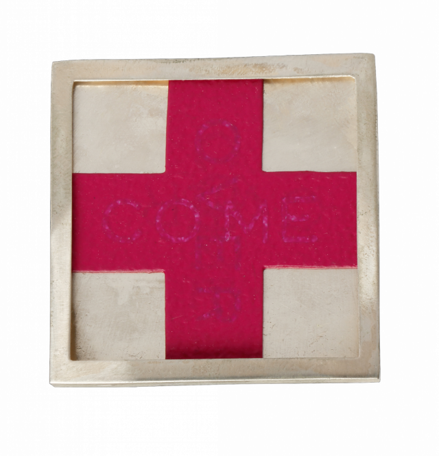 ROBERT BARRY, Brooch, 1990, Collection Diane Venet