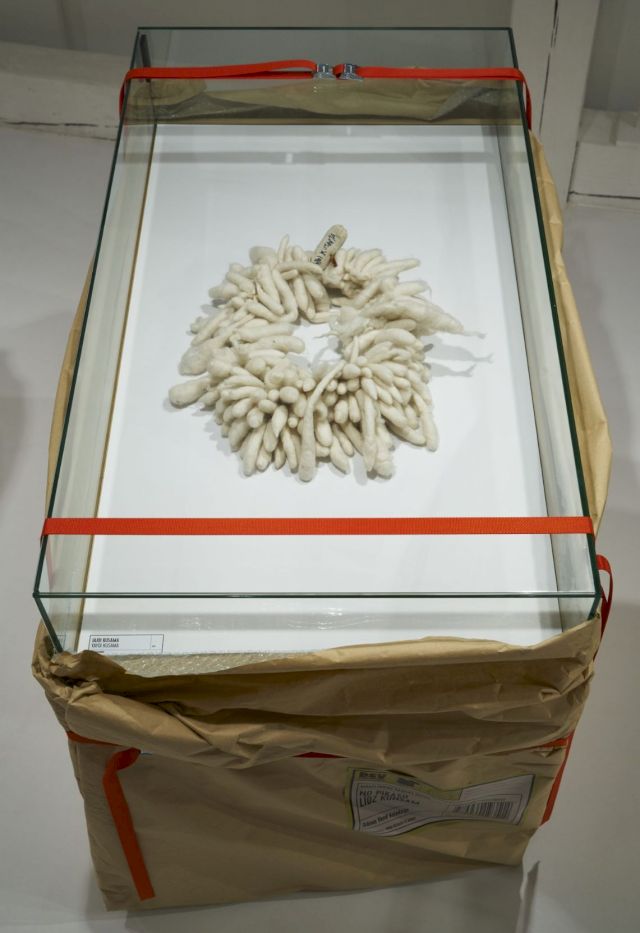 Installation View "Jewellery by Artists: From Picasso to Koons" at the Cupola Hall of the Latvian National Museum of Art