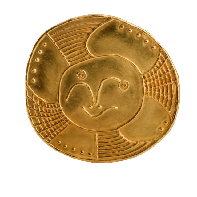 PABLO PICASSO, Visage rond, 1972, Collection Diane Venet