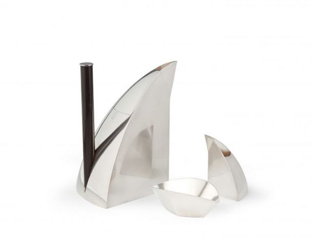 A silver coffee service SCULPTURA
