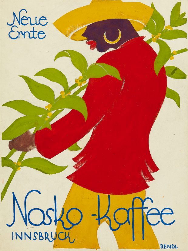 HERBERT RENDL, Neue Ernte Nosko-Kaffee, Innsbruck (Poster design)