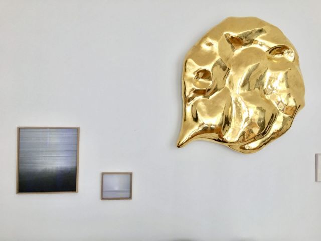 ANNA VOGEL, Two Pigment Prints, 2014; JÜRGEN DRESCHER, Sprechblase, 2011