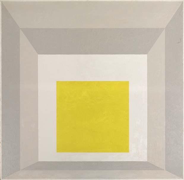 JOSEF ALBERS, Homage to the Square: Pronounced, 1961. © VG Bild-Kunst, Bonn 2017