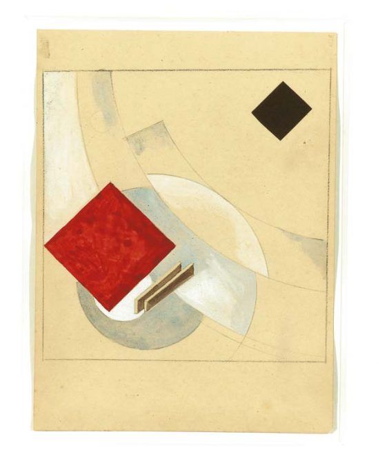 EL LISSITZSKY, History of Two Squares, 1919