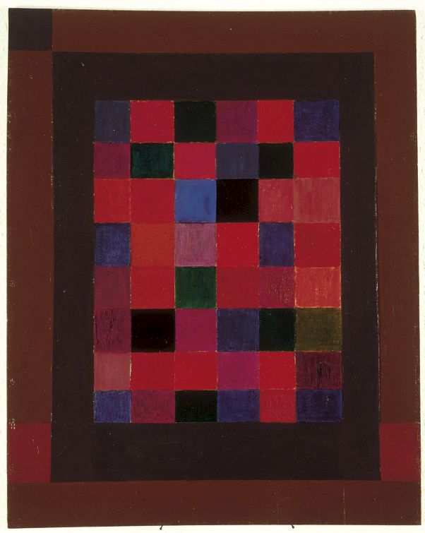 JOHANNES ITTEN, Leuchtendes Rot, 1955. © VG Bild-Kunst, Bonn 2017