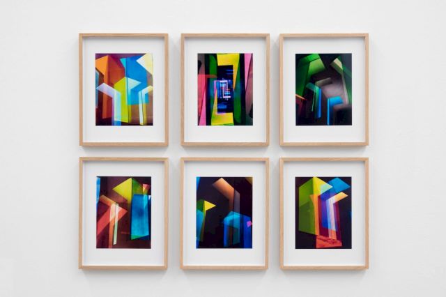 OLA KOLEHMAINEN, Geometric Light XVI, 2013; Konstruktivizm Infantil VIII – XII, 2013