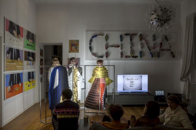 APPARATUS 22, talk and performance, 2018, Sveva and Francesco Taurisano Home, Naples. Photo: Maurizio Esposito