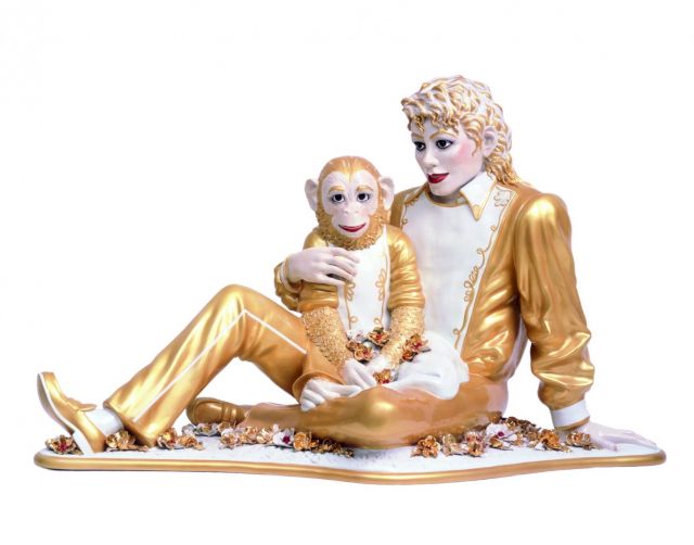 Jeff Koons, Michael Jackson and Bubbles, 1988
