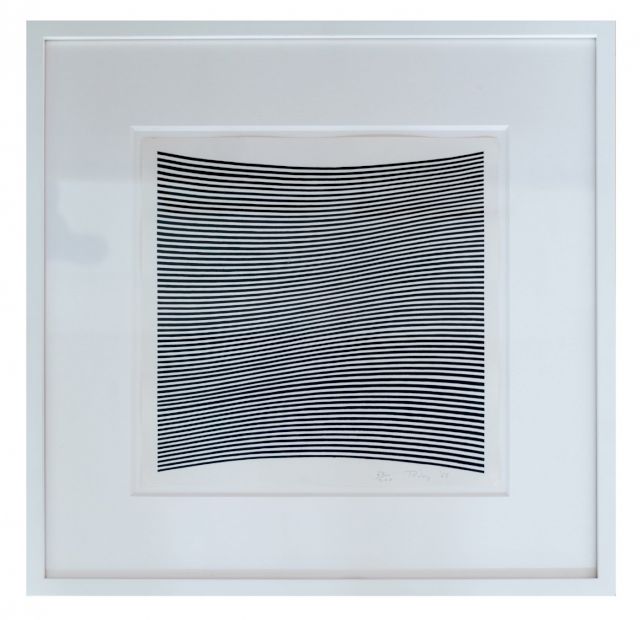 Bridget Riley, screen print, 1965, Riffa, Kingdom of Bahrain