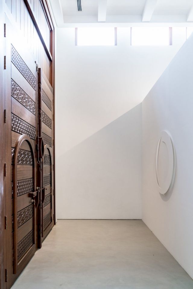 Entrance to an exhibition space, RAK Art Foundation, Riffa, Kingdom of Bahrain, 2022