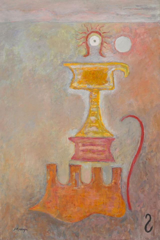 Janina Kraupe, Transmutations III, 1984, oil paint on canvas, 104 x 70 cm