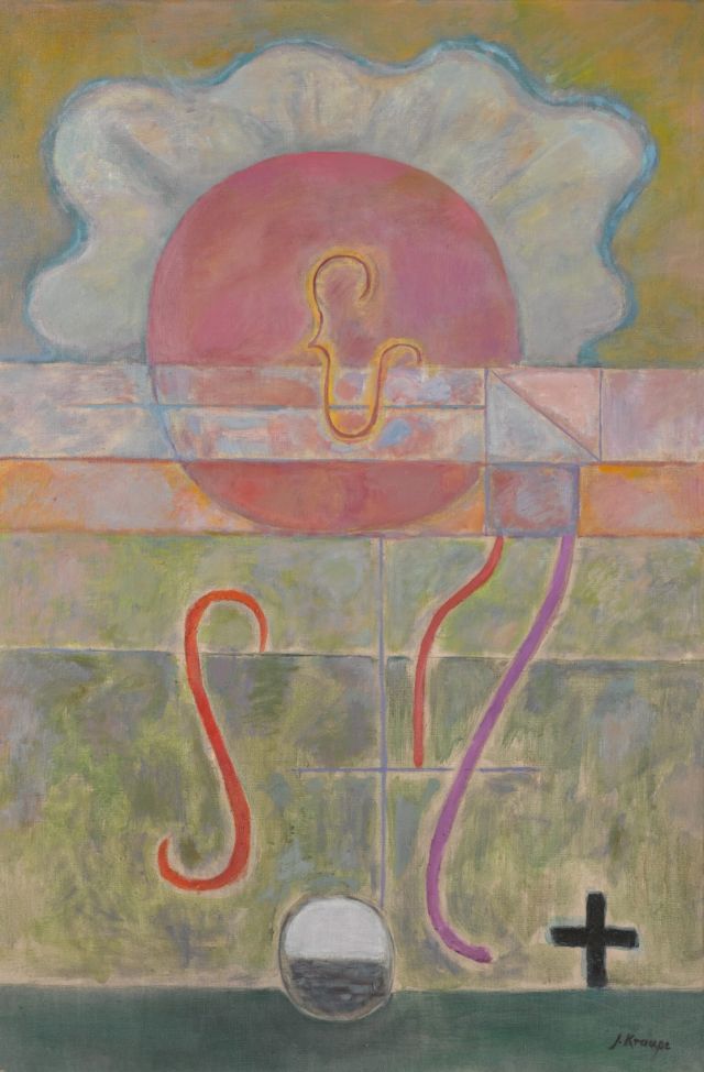 Janina Kraupe, Transmutations IV, 1984, oil paint on canvas, 104 x 70 cm